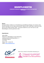 Glossar zu Geschlecht, geschlechtlicher Identität sowie sexueller und romantischer Orientierung